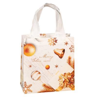 China Convenient Christmas Promotion PP Coated Gift Shopping Non Woven Bag for sale