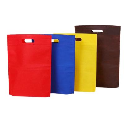 China Convenient Wholesale Customized Promotional Nonwoven Bag Customized Eco-Friendly Customs Recycled Shopping Die Cut Nonwoven Bag With Printing Logo for sale