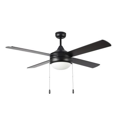 China Fashion Style Modern Contemporary Wood Blade Eco-Friendly Black Color Large Ceiling Fan for sale