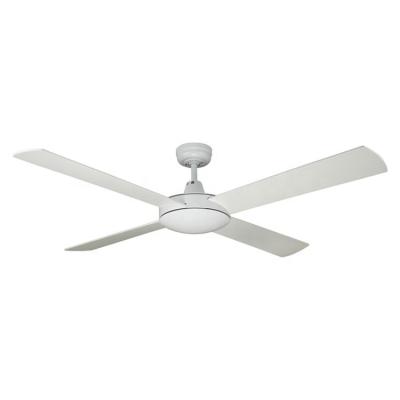 China ALUMINUM Single White Color Four Sheet Air Cooler DC Motor Ceiling Fan for sale