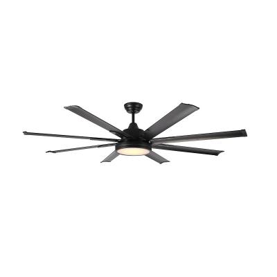 China Hotel 64 Inch Blade Aluminum Dc Motor Led Ceiling Fan With Remote Control for sale