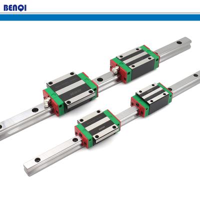 China cnc machine hiwin rolling 2pcs linear guides hgh25ca hgw25ca block for sale