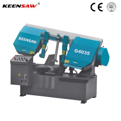 China Factory G4035 Horizontal Swivel Type GB4035 Semi Automatic Band Saw Machine For Metal Pipe / Profile Cutting for sale