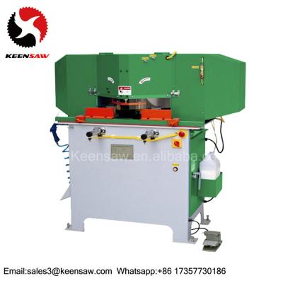 China Aluminum Copper Brass Double Blade Saw Machine 45 Degree Angle Aluminum Cutting Machine LGJ-350-2A for sale