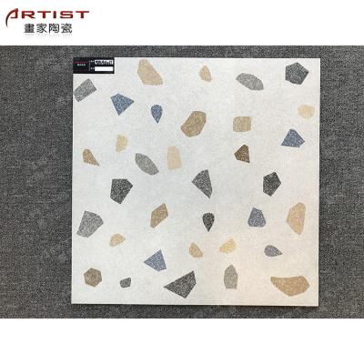 China Rustic Tiles Wall Porcelain Mosaic Floor Tiles Prices 600x600 White Grays Blacks Grays Bathroom Interior Glazed Tile Flooring for sale