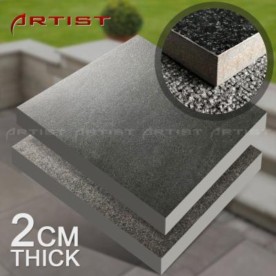 China Rustic Tiles Ceramic Tile Flooring For 20mm Thickness 600X600mm Dark Black Rustic Tiles High Quality for sale