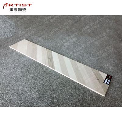 China Large Size Matte Wood Grain Tile Wood Ceramic Tiles Rustic Marble Ceramic Wood Tile For Bedroom Flooring for sale