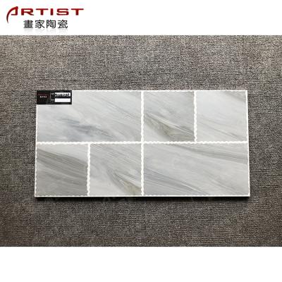 China Rustic Glossy Ceramic Wall Tile Underground Tile Kitchen Bathroom Wall Tile Ceramic Waves for sale