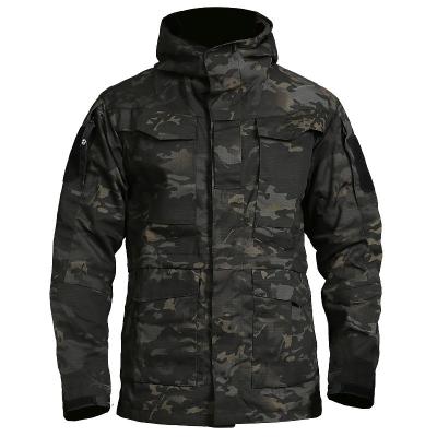 China Windproof Jacket Men's Hooded Plaid Anorak Men's Clothing Camouflage Coat Windproof Jacket M65 Breathable Tactical Outdoor Jacket for sale