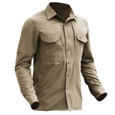 China Wholesale Long Sleeve Army Shirt Casual Military Shirt Button Tactical Men's Dress Shirt for sale