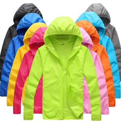 China Sun-protection Windproof Outdoor Camping Raincoat Quick Dry Foldable Summer Anorak Jackets Waterproof Increasing Hoodie Jacket for sale