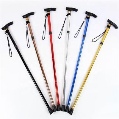 China Fashion Cane Elderly Folding Aluminum Walking Stick Travel Cane For Women Men for sale