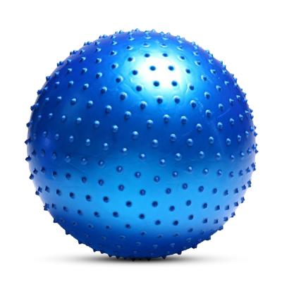 China Comfortable wholesale gym equipment 55/65/75/85cm PVC yoga massage anti-explosion spike ball with pump custom LOGO for sale