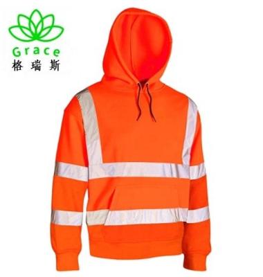 China Fleece Jacket Traffic Work Hi Vis Fluorescent Orange Clothing High Visibility for sale