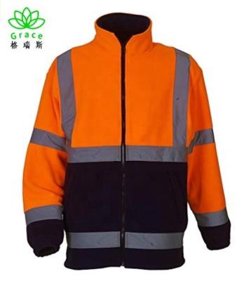 China Vis Viz Hoody Vis Viz Hoody High Visibility Workwear Fleece Safety Jumper Reflective Work Fleece Sweatshirt Jacket Hi for sale