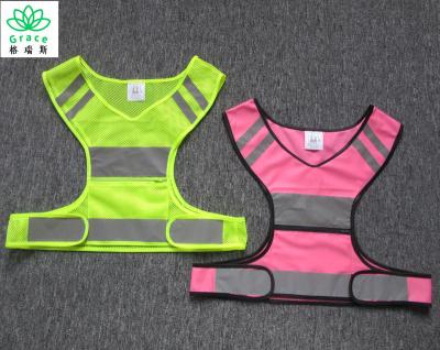 China High Visibility Hi Vis Reflective Safety Running Safety Vest Vest for sale