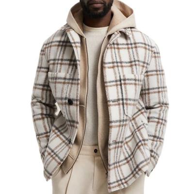 China OEM Custom High Quality QUICK DRY Service Winter Plaid Shirt Winter Wool College Letterman Fleece Jacket for sale