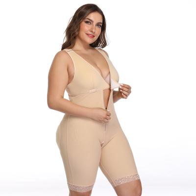 China Factory Direct Women Antibacterial Plus Size Shaper Crotchless Postpartum Seamless Tummy Control For Slim Full Body Shaper for sale