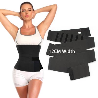 China Antibacterial Elastic Band Belly Wrap For Stomach Flat Belt Weight Loss Belly Snatch Bandage Body Shapers Quick Wrap for sale