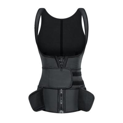 China Antibacterial Latex Waist Trainer Vest With Zipper Sexy Women Sports Belt Steel Boned Bustiers à venda