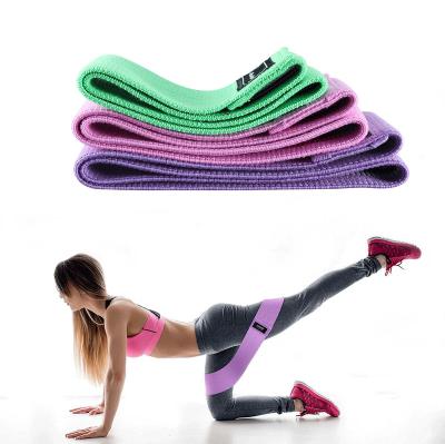 中国 2021 Popular Colorful Elastic Body Workout Yoga Fitness Band Gym Beauty Butt Leg Hip Circle Resistance Band 販売のため