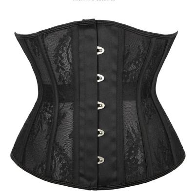 중국 Factory OEM Black Shapewear Antibacterial Steel Boned Underbust Corsets and Bustiers Bodycon Waist Trainer Corset Top 판매용