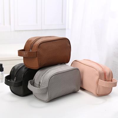 China NATIONAL Simple Style Design Mens Ladies Ladies Daily Woven PVC Pouch Bag Toiletry Bag Cosmetic Bag for sale