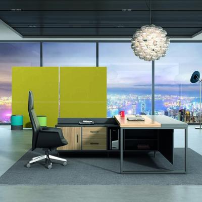 China / Modern Designer Desk Competitive Price Industrial L Shaped Executive Office Desk for sale