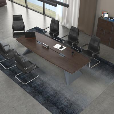 China (Size) Factory Made Strictly Checked Modern Meeting Design Adjustable Office Furniture Conference Table for sale