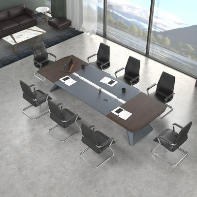 China (Size) Factory Made Strictly Checked Modern Meeting Design Adjustable Office Furniture Conference Table for sale