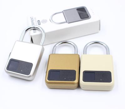 China Mini USB Security Zinc Alloy Smart Bicycle Door Anti Theft Padlock for sale