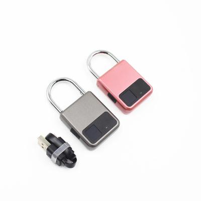 China Apartment Security Biometric Smart Fingerprint Keyless Padlock for sale