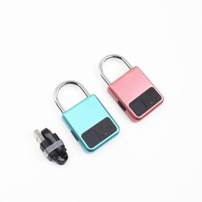 China Long Battery Life Zinc Alloy Locker Padlock Keyless Fingerprint for sale