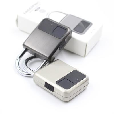 China Mini Portable Suitcase Padlock Fingerprint Rechargeable Zinc Alloy for sale