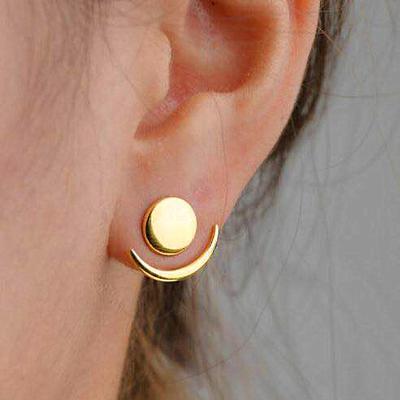 China BOHEMIA Jewelry Fashion Stainless Steel Simple Gold Plated Stud Bohemian Earrings For Women for sale