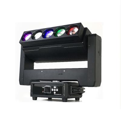 China Double Sided Infinite Pixel Control 5x60w Rotation DJ Stage Zoom Wash Wholesale RGBW Beam Moving Head Led Pixel Light for sale