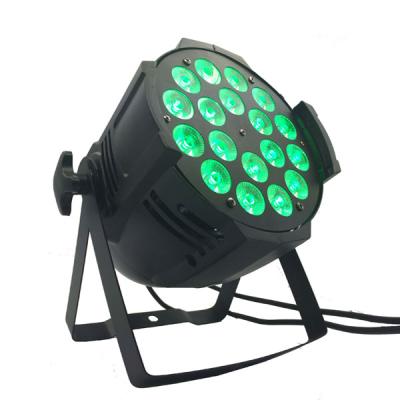 China Stage dmx18x18w rgbwa 6in1 uv led par light for stage wedding dj disco party lighting for sale