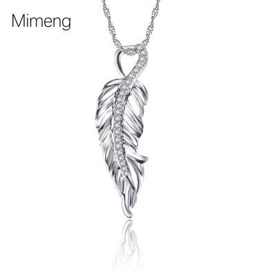 China 2021 Hot Sale Vintage Feather Leaf Pearl Clavicle Chain Accessories Jewelry Pendant Necklace for sale