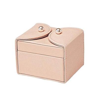 China Leather Personalized Hot Stamping Velvet Jewelry Box PU Leather Necklace Jewelry Box for sale