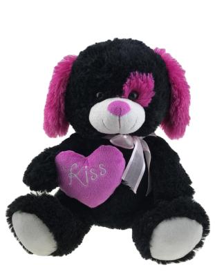 China Plush China Made Customized Plush Toy Stuffed Plush Design Pink Black Bear Toy for sale