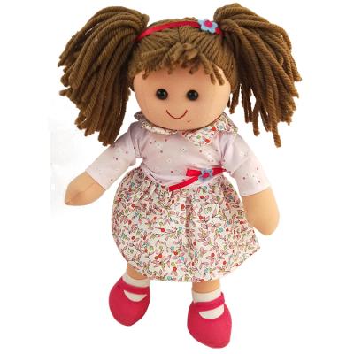 China Custom Soft Gift Baby Toy Doll Stuffed Girl Plush Cloth Rag Doll Toy for sale