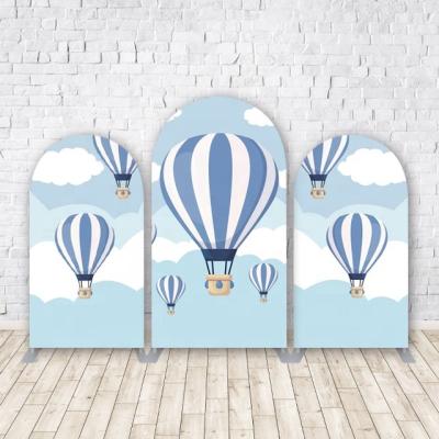 China Events like Hot Selling Birthday Parties SINGLE DISPLAY Arch Backdrop Stand Customize Fabric Painting Baby Shower Party Backdrop Stand For Party Events for sale