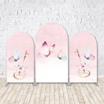 China Events like birthday parties UNIQUE DISPLAY customize events pink backdrop stand wedding backdrop for party events girl's birthday for sale