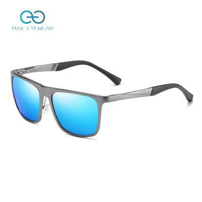 Китай W3302 Magnesium Sunglasses Men Vintage Aluminum Square Driving Anti-Glare Gafas De Sol Classic Private Label Brand Magnesium Aluminum Sunglasses Polarized продается