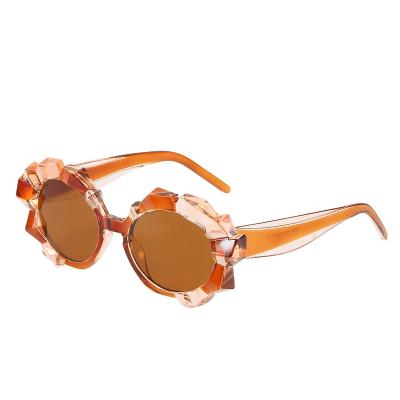 Cina Custom diamond sunglasses by NQ19097 concave fashion sunglasses and convex framed sunglasses round framed sunglasses in vendita