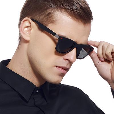 China P21 2020 Newest Classic Style Retro Square Sunglasses Men's Square Polarized Sunglasses for sale