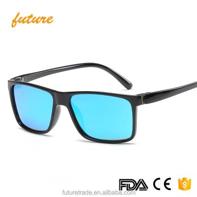 China Wholesale fashional sunglasses J66110 fashion diriving sunglass PC reflective frame custom made eyewear 2020 unisex mirror glass sunglasses Te koop