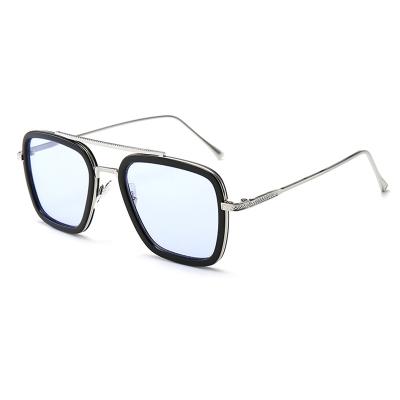 China Iron Man Sunglasses 66218 newest 2020 iron men china metal frame sunglasses retro vintage sun glasses fashion glass square sunglasses Te koop