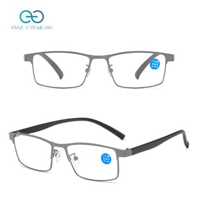 China BX8049 Reading Glasses Wholesale Men's Metal Frame 2022 Anti Blue Light Reading Glasses 4.0 Degree AC Glass for sale