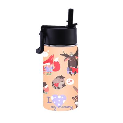 China YEWAY Kids Water Bottle 350ml 12oz Sublimation Child Water Bottle Stainless Steel Viable Custom Free Kids Insulated Wate for sale